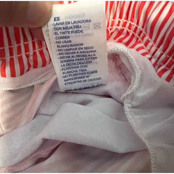 Maamgic Boys Swimsuit Swim Trunks  Size 8  Red Striped  Pool Beach Water Park - Picture 9 of 13